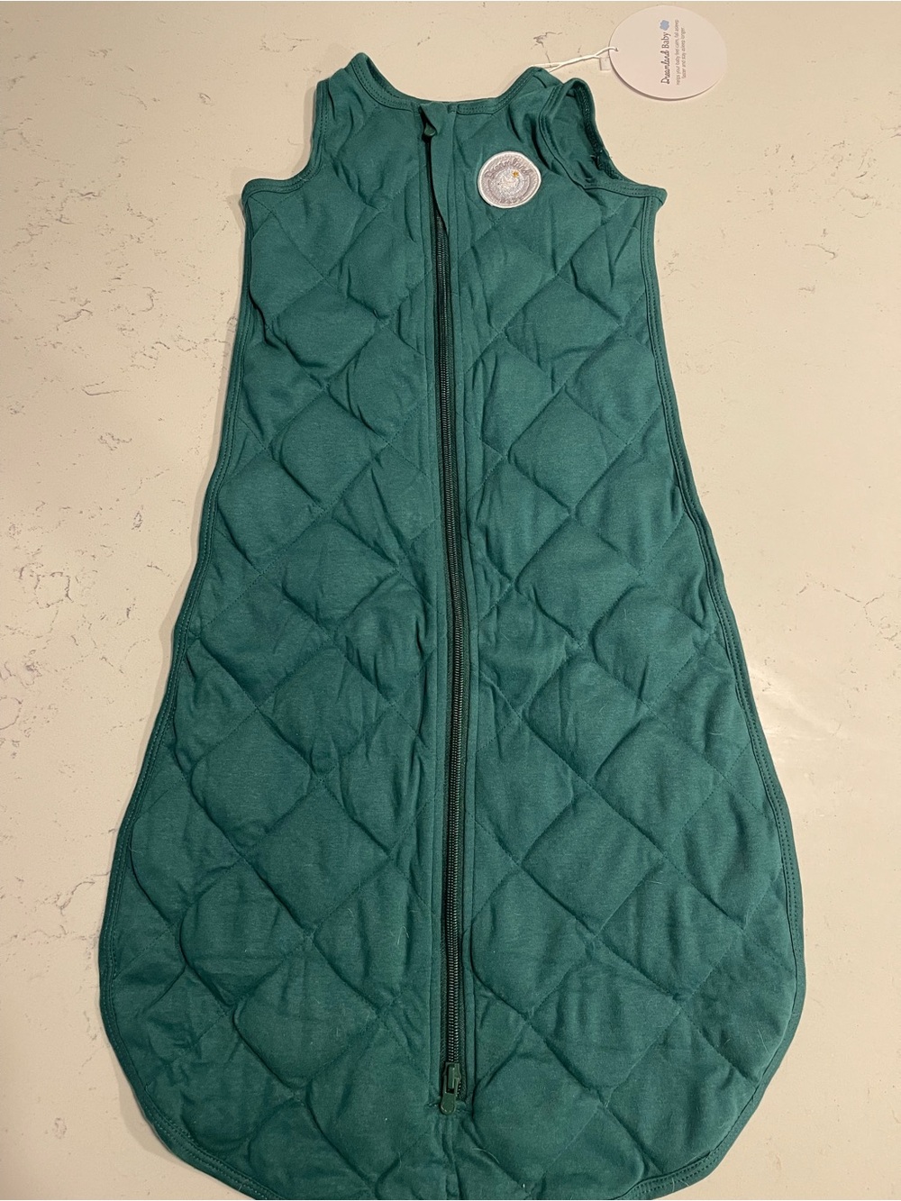 Sleep Sack for Kids - Teal Quilted Zippered Pajama Sack